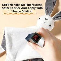 Vente en gros usine/OEM : Doudou apaisant lapin pour nouveau-né, jouet en peluche en polyester, unisexe, sûr pour la bouche