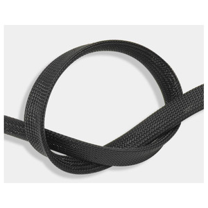 LDDQ Schwarz PET Nylon Flamm hemmend Geflochtener Netz schlauch-Schlangen hautnetz Erweiterbare Hülse für Kabel-und Drahts chutz - Product Image 5