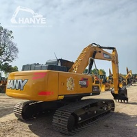 Excavadora Hidráulica Sany235 Usada de 23 Toneladas, Pocas Horas de Trabajo, Motor Hidráulico Original, Bien Inspeccionada, Maquinaria para Movimiento de Tierras
