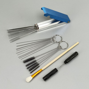 Juego de herramientas de limpieza para aerógrafo, 5 piezas, cepillo limpiador de boquillas de acero inoxidable para mantenimiento y reparación de aerógrafos, accesorios - Product Image 2