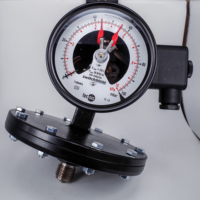 For Diaphragm Pressure Gauge Grey Cast Iron Case EN837-3 Design Models 422.12/423.12 Accuracy Class 1.6/2.5 0-400mbar 3x40 Bar