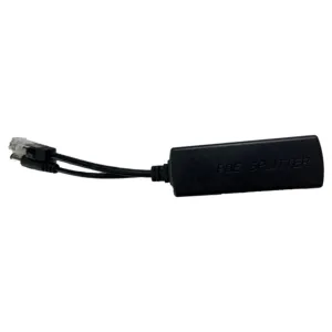 10/100Mbps DC Micro Type-C USB PoE Splitter 48V 24V ถึง 5V 9V 12V ผ่านอีเธอร์เน็ตอะแดปเตอร์ Rj45