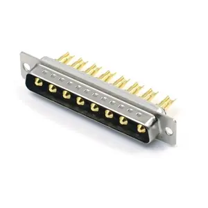 D-SUB 8W8 Male Connector Solder Type High Current D-sub 8w8 Male Connector For Cable