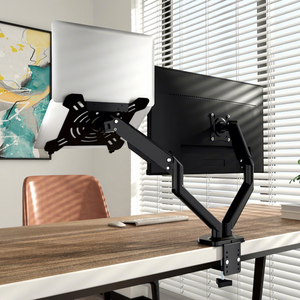 Support <span class=keywords><strong>double</strong></span> moniteur M8D 17-32 pouces, entièrement articulé, pivotant, accessoires <span class=keywords><strong>PC</strong></span>, support de bureau pour ordinateur, <span class=keywords><strong>bras</strong></span> de moniteur pour trading Forex - Product Image 1