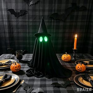 Adorno de Fantasma de Halloween al por Mayor con Ojos Iluminados, Mini Figura de Escritorio, Decoración para el Hogar, Suministros para Fiestas - Product Image 5