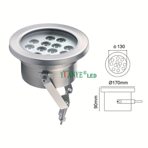 Projecteurs LED RGBW Submersibles Yuanyeled 9W-24W IP68 en Acier Inoxydable avec Contrôle DMX512/WiFi et Intensité Variable pour Éclairage de Complexes Hôteliers - Product Image 2