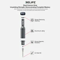Jeu de tournevis RELIFE RL-730A Steel Cannon King Classic Series, en alliage d'aluminium, avec roulement anti-bruit, pour démontage