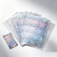 Porte-passeport holographique brillant en PP durable, très vendu, pour la protection des cartes de visite