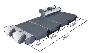 Asientos de Cuero de Lujo AutoLiuma para Furgonetas de Conversión, Asiento Cama Plegable Compatible con <span class=keywords><strong>Ford</strong></span> <span class=keywords><strong>Transit</strong></span> y Mercedes Sprinter - Product Image 3