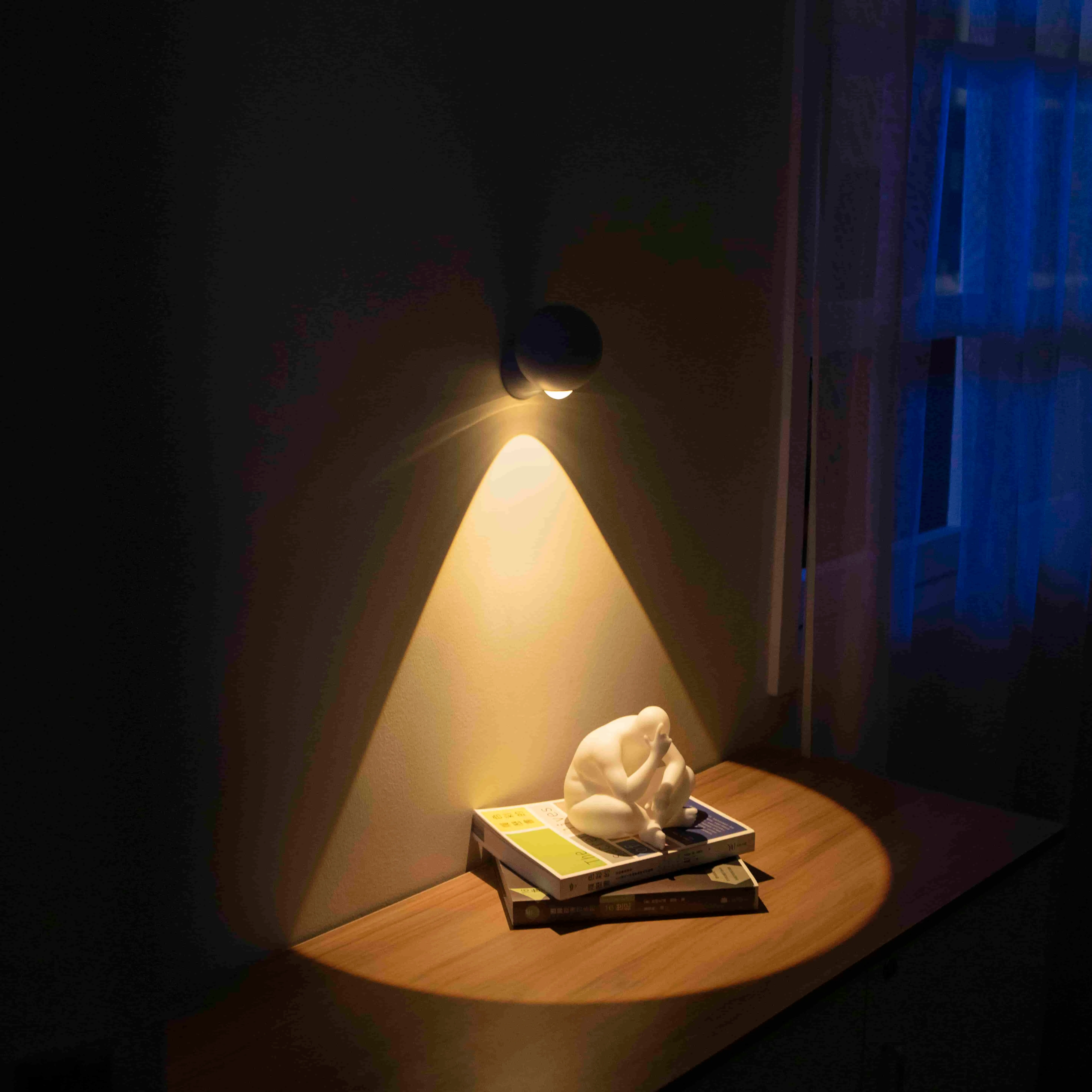 Nieuwste Product 5 Rustgevende Natuurlijke Geluiden Easysleep Ademen Magneet Base Led Licht Wandlamp Witte Ruis Voor Kids Baby
