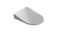 Abattant de toilette électrique intelligent de conception élégante en forme de D et de U, homologué CE