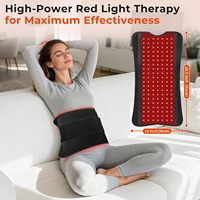 Dispositivo de Terapia LED de Mano con Luz Roja para Alivio del Dolor en Espalda y Cintura en el Hogar