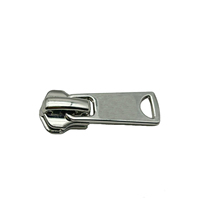 Tirette de fermeture éclair en alliage de zinc, curseur autobloquant, sans nickel, peinture personnalisée 3 #   5 #   8 #   Argent brillant de 30 mm pour sacs, bagages, vêtements, chaussures