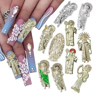 Vintage Virgin Mary Charms Pendants Fit Necklaces Bracelets DIY Making Tibetan Silver Charms Jewelry Nail Art Charms