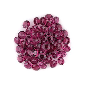 YASHEE Granate Rodolita Natural 2x2 mm Corte Brillante Redondo Piedra Calibrada para Joyería Gema Rosa - Product Image 1