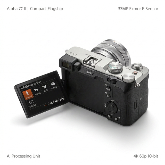 Wholesale Sony Alpha 7C II A7C2 Full Frame Compact Mirrorless Camera Body 33.0MP AI Autofocus 4K 60p 7-Stop IBIS Vlog Pro Supply