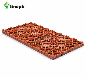 Base in plastica ad incastro resistente all'usura per piastrelle per <span class=keywords><strong>decking</strong></span> in wpc da giardino piastrelle per terrazze in legno - Product Image 3