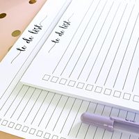 Bloc-notes personnalisé pour faire la liste déchirer, bloc-notes de planification, liste de contrôle de planificateur sauvage gouverné