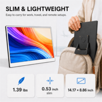 Accesorios de juegos para PC, dispositivos tecnológicos, monitor externo portátil de 15.6 pulgadas para accesorios de laptop, extensor de pantalla adicional.