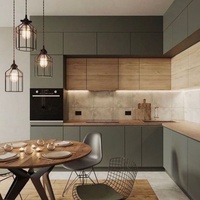 Cuisine modulaire contemporaine de haute qualité en contreplaqué et panneaux de particules, style australien, européen et américain, pour appartement