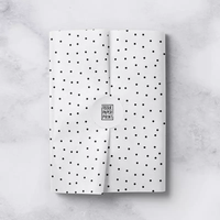 Papier d'emballage en tissu recyclé écologique imprimé sur mesure de luxe, double face, couleur personnalisée, logo personnalisé pour les cadeaux, les paniers-cadeaux