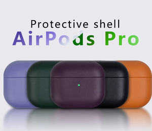 Étui en cuir véritable texturé Design <span class=keywords><strong>de</strong></span> luxe pour <span class=keywords><strong>Airpods</strong></span> 2 coutures élégantes matériau PC <span class=keywords><strong>coque</strong></span> <span class=keywords><strong>de</strong></span> protection accessoires pour casque - Product Image 5