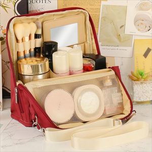 Waterproof Travel Cosmetic Organizer, Portable Open Flat Toiletry Bag - Product Image 5