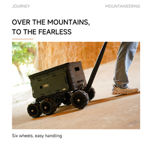 N11 Rockbrook Có Thể Điều Chỉnh Nhiệm Vụ Nặng Nề Nhôm Gấp Giỏ Hàng Wagon Xe Đẩy Màu Đen Nâu Bãi Biển Thực Phẩm Mang Cho Ngoài Trời Cắm Trại OEM - Product Image 3