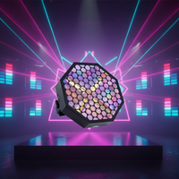 Luz LED Profesional para Escenario, 8000 Lúmenes, Ámbar RGB, Control DMX Inalámbrico, IP20, Voltaje Universal para Teatro, Conciertos, Bares y Clubs
