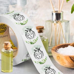 In nhiệt Nhãn dán nhãn cuộn 100x150 tùy chỉnh nhãn và bao bì cho mỹ phẩm dầu gội chai lọ thủy tinh - Product Image 5