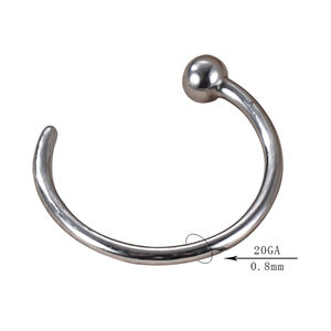 Anneau de nez en titane pour femmes, anneau de nez, Piercing, bijoux de corps, forme ronde, ASTM F136 G23 - Product Image 4