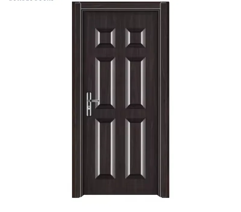 home Steel Doors Panel interior Security Metal Door Interior Swing Knock-down Frame Steel Modern for bedroom
