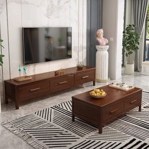 Leichter Luxus Einfacher nordischer Stil Voll massivholz <span class=keywords><strong>TV</strong></span>-Ständer Couch tisch Kleine Wohnung Wohnzimmer Niedriger Schrank - Product Image 1