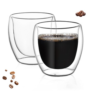 Mug en <span class=keywords><strong>verre</strong></span> <span class=keywords><strong>à</strong></span> double paroi isolé Beeman Transparent Résistant <span class=keywords><strong>à</strong></span> la chaleur et au froid avec logo personnalisé Tasses <span class=keywords><strong>à</strong></span> café en forme d'œuf Vaisselle - Product Image 5