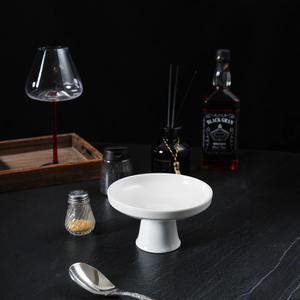 Plato de Postre de Cerámica China, Color Sólido, Elegante, Bandeja para Servir Café y Té en Hoteles - Product Image 2