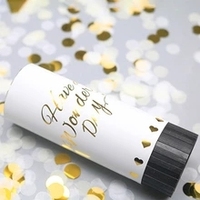 Canon à confettis multicolores pour révélation du sexe, tube à confettis en papier scintillant, lance-confettis en forme de cœur pour mariage