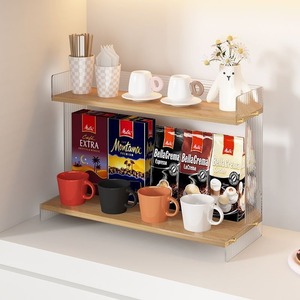 Table de toilette personnalisée, étagère de rangement multi-niveaux, boîte de rangement pour cosmétiques, lavabo, salle de bain, bureau, étagère de rangement - Product Image 4