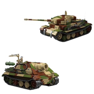 Thế Giới Chiến Tranh II Tiger Vừa Xe Tăng Tự Làm Mô Hình 1962Pcs Nhựa Thu Thập Đồ Chơi Cho Bé Trai G-Loại <span class=keywords><strong>Panzer</strong></span> 5 Con Số 97002 Mô Hình Đóng Hộp - Product Image 1