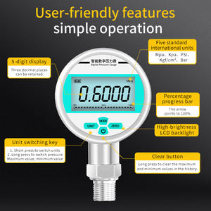 Manómetro Digital de Presión de Aire, Manómetro Digital de Presión 3/4, Manómetro Digital de Presión <span class=keywords><strong>1000</strong></span> <span class=keywords><strong>Psi</strong></span> - Product Image 2