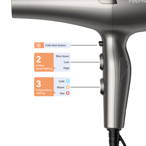 Secador de Pelo FirePhoenix 6200S <span class=keywords><strong>Academy</strong></span> Standard <span class=keywords><strong>AC</strong></span> de 2300W con Aspas Patentadas de Bajo Ruido, Secador Profesional - Product Image 2