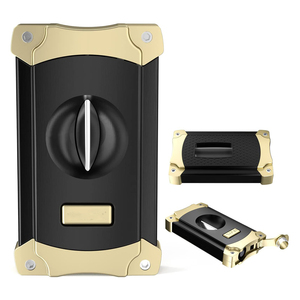 Cigar cutter stainless steel V-cut cigar cutter Built-in cigar puncher Attractive Gift Box
