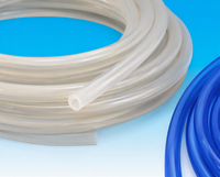 Tube en silicone blanc transparent