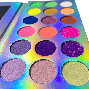 Nhà máy trực tiếp chất lượng tốt nhất long lanh Eyeshadow <span class=keywords><strong>Palette</strong></span> trang điểm bàn chải thiết lập cao kết thúc ánh sáng lung linh - Product Image 3