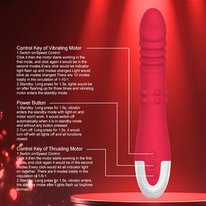 दोहरी उत्तेजना जी-स्पॉट क्लिटोरल वाइब्रेटर-10 कंपन + 6 थ्रस्टिंग घूर्णन, चिकित्सा सिलिकॉन सेक्स टॉय - Product Image 6