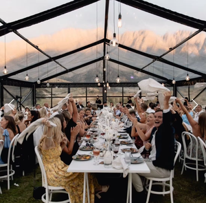 Tenda Marquee Trasparente in Alluminio 15x25m per 300 Persone, Impermeabile in PVC per Matrimoni ed Eventi all'Aperto - Product Image 4