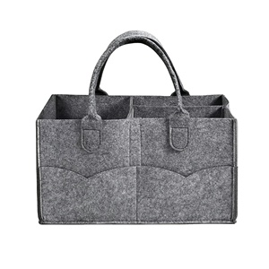 Organizador de Pañales Portátil Personalizado, Cesta de Almacenamiento para Guardería, <span class=keywords><strong>Bolsa</strong></span> de Fieltro para Pañales y Toallitas Húmedas para Bebés - Product Image 3