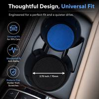 Sous-verre universel pour porte-gobelet de voiture, antidérapant, en silicone PVC, protection intérieure, résistant à la chaleur, lavable, accessoires auto