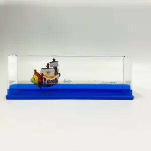 Creative Fluid Bottle Ornaments Thousand Sunny Going Merry Anime One Piece Pirate Ship Action Figures For Birthday Gift