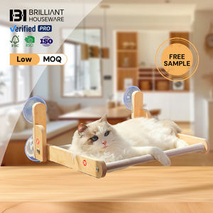 Amaca per Gatti Pieghevole BH, Letto per Gatti da Finestra con Telaio in Legno per Gatti da Interno - Product Image 1
