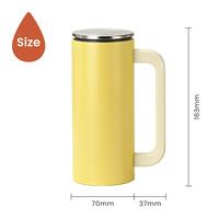 Mug isotherme tendance à motif personnalisé, sans BPA, en acier inoxydable 304, à double paroi sous vide, pour café et eau de bureau